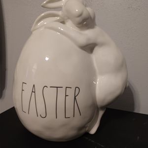 Rae Dunn Easter Bunny Egg LL "EASTER" table decor